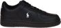 Polo Ralph Lauren Masters Court Sneakers black white Zwart Leer Lage sneakers Unisex - Thumbnail 2