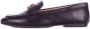 Ralph Lauren Zwarte Leren Platte Schoenen Logo Voorkant Black Dames - Thumbnail 10