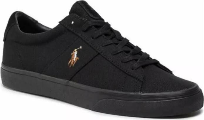 Ralph Lauren Zwarte sneakers met logo