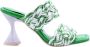 Ras Elegante Hakken Muiltjes Green Dames - Thumbnail 2