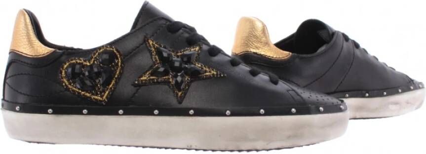 Rebecca Minkoff Sneakers 00Mw Na02 Swarovski Nappa Low Nieuw Zwart Dames