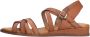 RED-RAG Sandalen Dames 79542 Tiny Wedge Maat: 39 Materiaal: Leer Kleur: Cognac - Thumbnail 3
