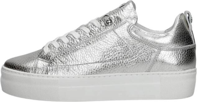 RED-RAG Lage Sneakers Dames 74402 Maat: 40 Materiaal: Leer Kleur: Zilver - Foto 6