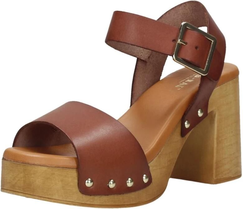 RED-RAG Sandalen Dames 79568 Maat: 40 Materiaal: Leer Kleur: Cognac - Foto 5
