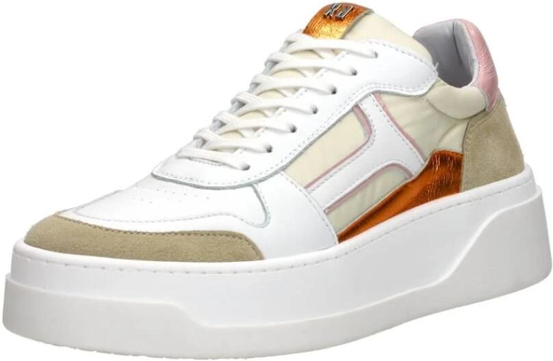 RED-RAG Lage Sneakers Dames 72118 Maat: 38 Materiaal: Leer Kleur: Oranje - Foto 3