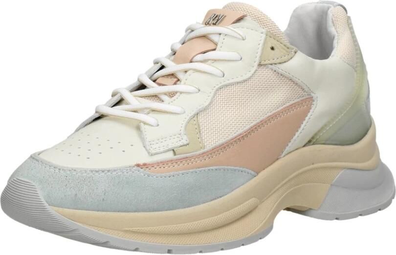 RED-RAG Lage Sneakers Dames 76638 Maat: 39 Materiaal: Leer Kleur: Beige - Foto 5
