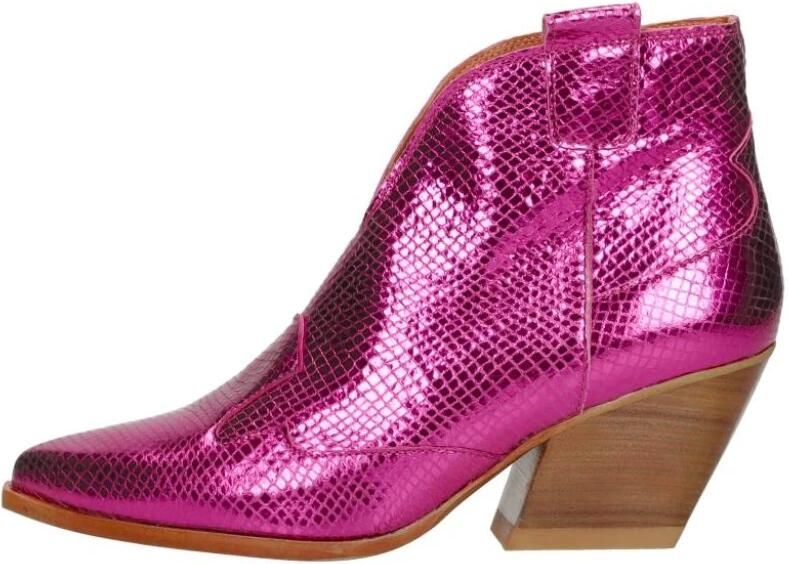 Red Rag Western Laarsjes Enkellaarsjes Hak Fuchsia - Foto 2