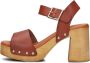 RED-RAG Sandalen Dames 79568 Maat: 40 Materiaal: Leer Kleur: Cognac - Thumbnail 4