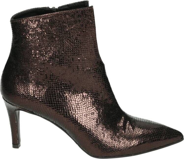 Red Rag Red-Rag 78580 Enkellaarsjes Enkelboots met rits Dames Bruin