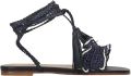 RED Valentino Elegante Zomersandalen met Veters - Blauw