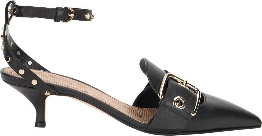 RED Valentino Elegante zwarte puntige schoenen met kittenhak.