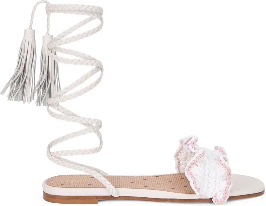 RED Valentino Minimalistische Platte Sandalen met Wrap