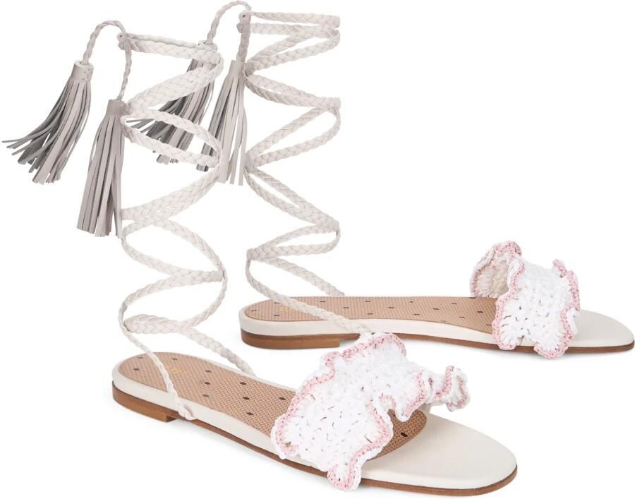 RED Valentino Minimalistische Platte Sandalen met Wrap - Foto 3