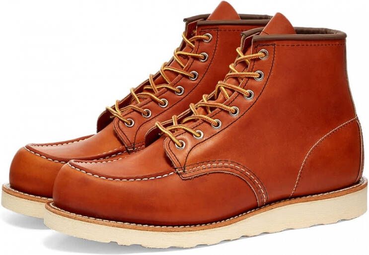 Red Wing Shoes Klassieke Moc 6 inch Waterdichte Leren Schoenen Brown Heren