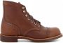 Red Wing Shoes Iron Ranger 8111 Bernstein Heren 6-inch laarzen in Oxblood Mesa leer Brown Heren - Thumbnail 7