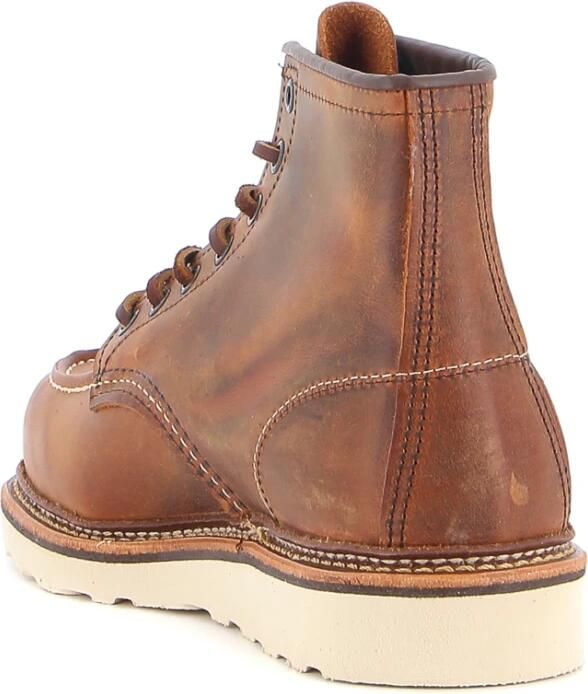 Red Wing Shoes 3428 Moc Toe Copper Rough and Tough Bruin Brown Dames - Foto 3