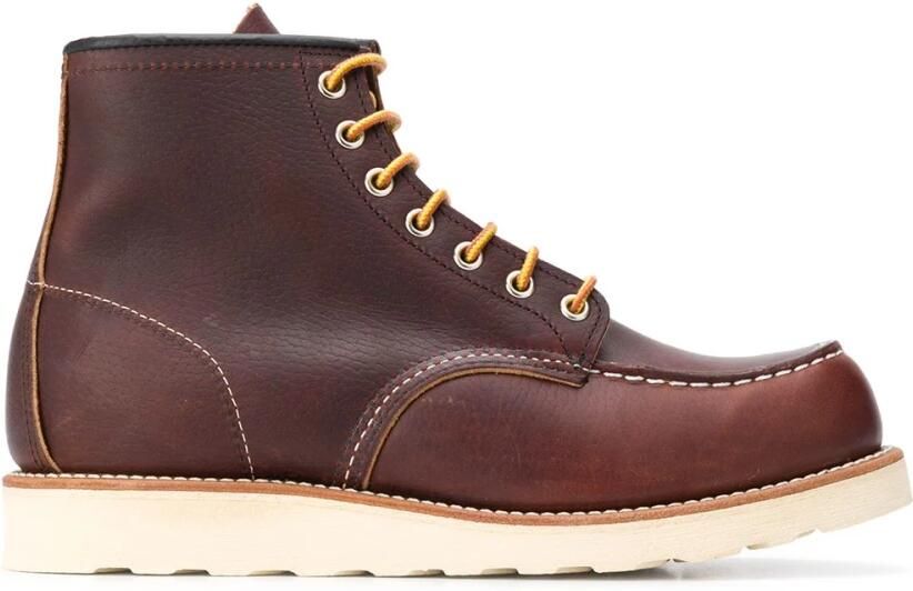 Red Wing Shoes Bruine Leren Enkellaarzen Stijlvol Ontwerp
