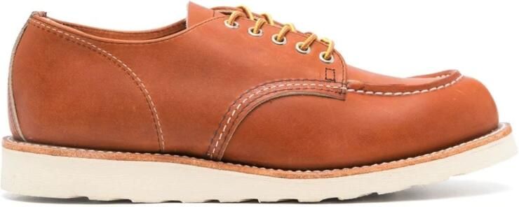 Red Wing Shoes Bruine Leren Laarzen Gladde Korrel Ontwerp