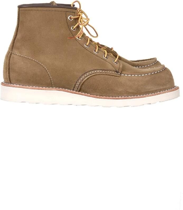 Red Wing Shoes Herenlaarzen van leer met rubberen zool Beige Heren