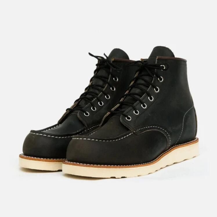 Red wing Classic Moc 6 Inch Boots Shoes Zwart Heren