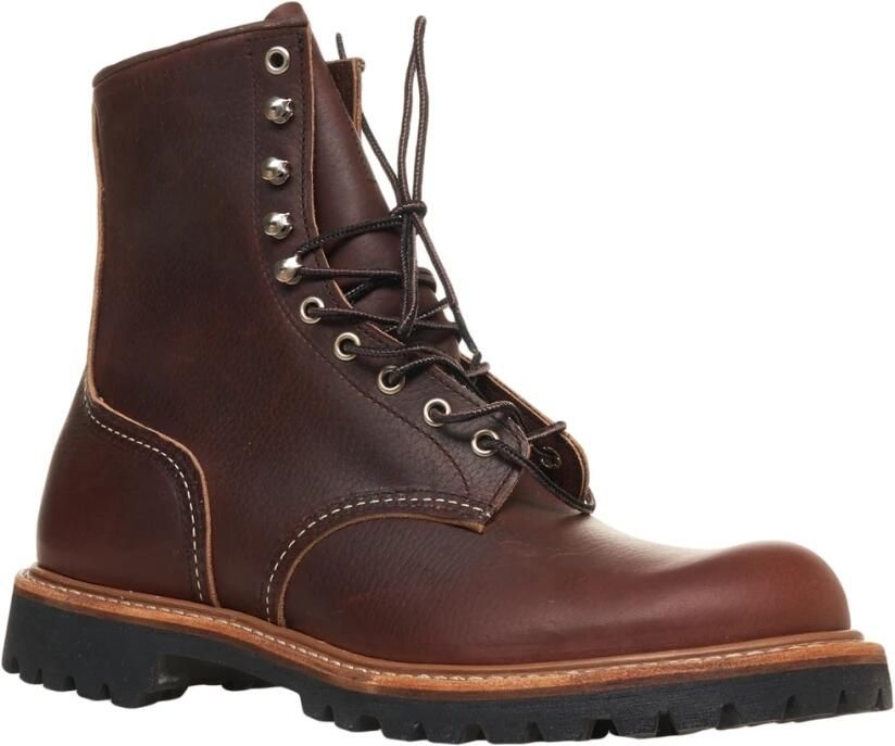 Red Wing Shoes Klassieke Leren Enkellaarzen Marrone