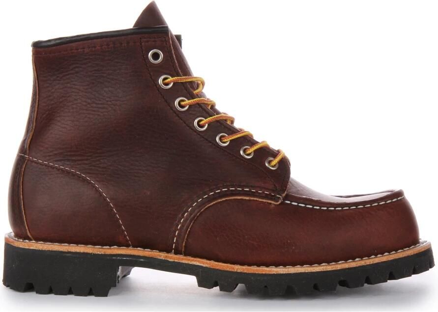 Red Wing Shoes Moc Toe Roughneck Leren Laarzen Brown Dames