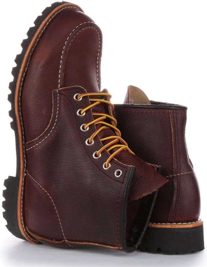 Red Wing Shoes Moc Toe Roughneck Leren Laarzen Brown Dames - Foto 4
