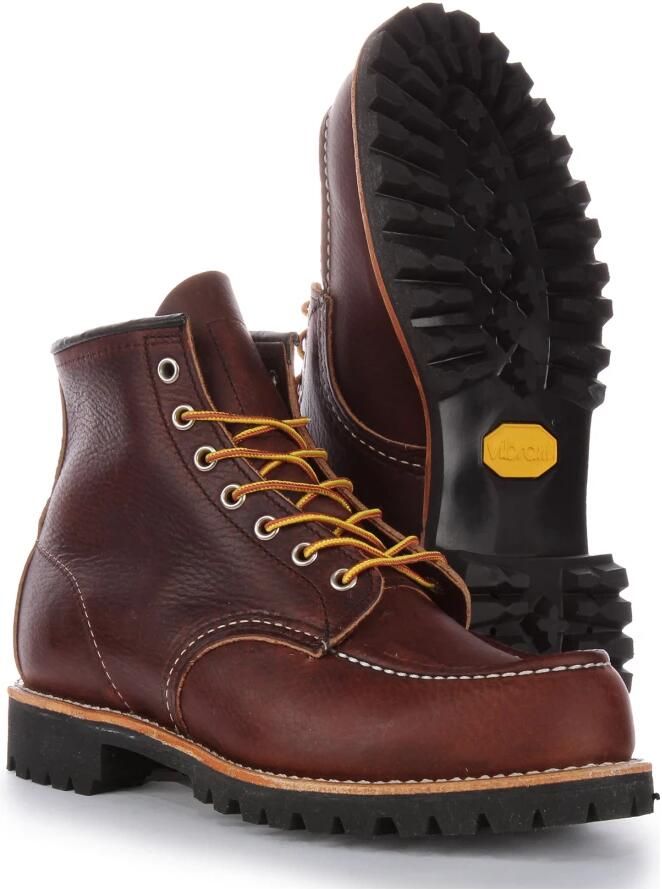 Red Wing Shoes Moc Toe Roughneck Leren Laarzen Brown Dames - Foto 5