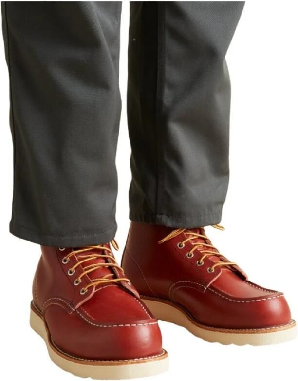 RED WING SHOES Veterlaarzen '8875 Moc Toe Oro Russet' rood - Foto 12