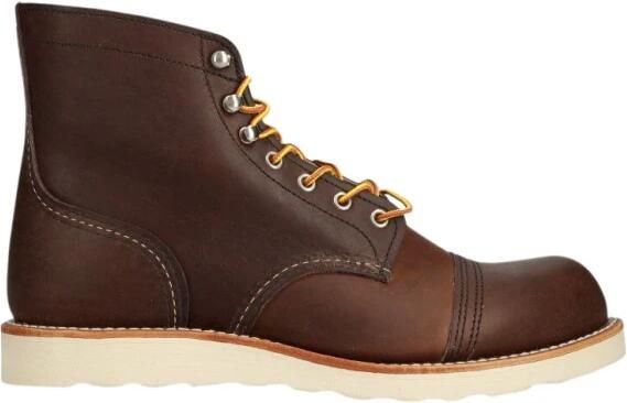 Red Wing Shoes Iron Ranger Traction Tred Laars Brown Heren