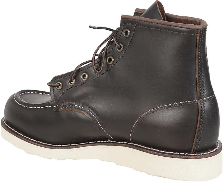 Red Wing Shoes Bruin leren veterschoenen met platte zool Brown Heren