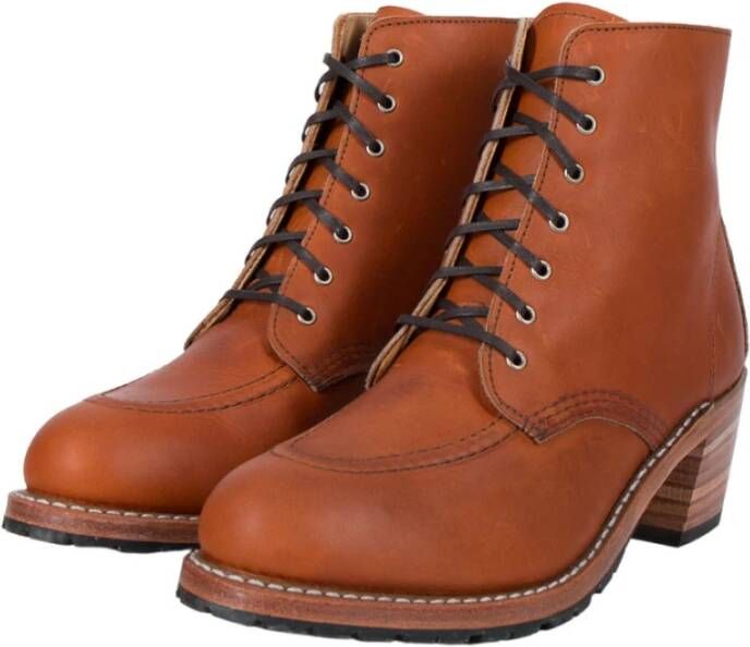 Red Wing Shoes 3404 Laarzen Stijlvolle en tijdloze hakken voor vrouwen Brown Dames