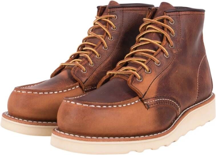 Red Wing Shoes 3428 Moc Toe Copper Rough and Tough Bruin Brown