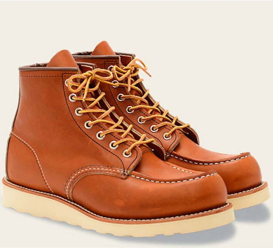 Red Wing Shoes Klassieke Moc 6 inch Waterdichte Leren Schoenen Brown Heren