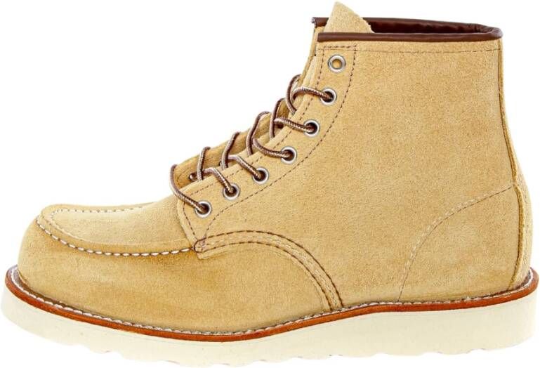 Red Wing Shoes Klassieke Moc Hawthorne Abilene Beige Dames