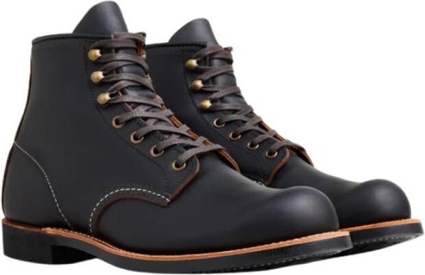 Red wing 3345 Heritage Work 6 Blacksmith Boots Shoes Zwart Heren