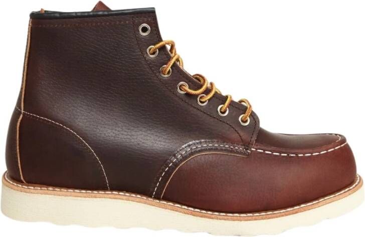 Red Wing Shoes Klassieke MOC Toe Briar Oil Slick Boots Bruin Heren