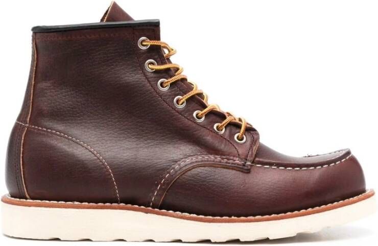 Red Wing Shoes Klassieke MOC Toe Briar Oil Slick Boots Bruin Heren