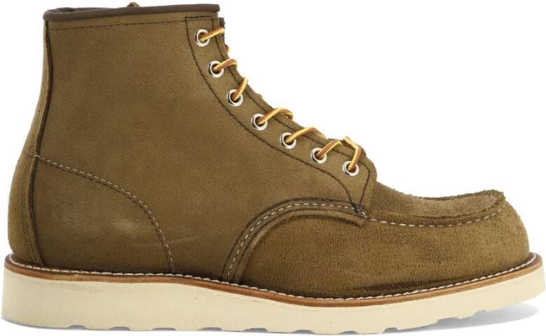 Red Wing Shoes Bruine platte schoenen met contraststiksels Brown Heren