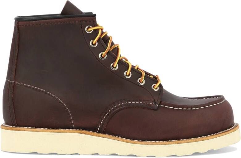 Red Wing Shoes Bruine Leren Enkellaarzen voor Mannen