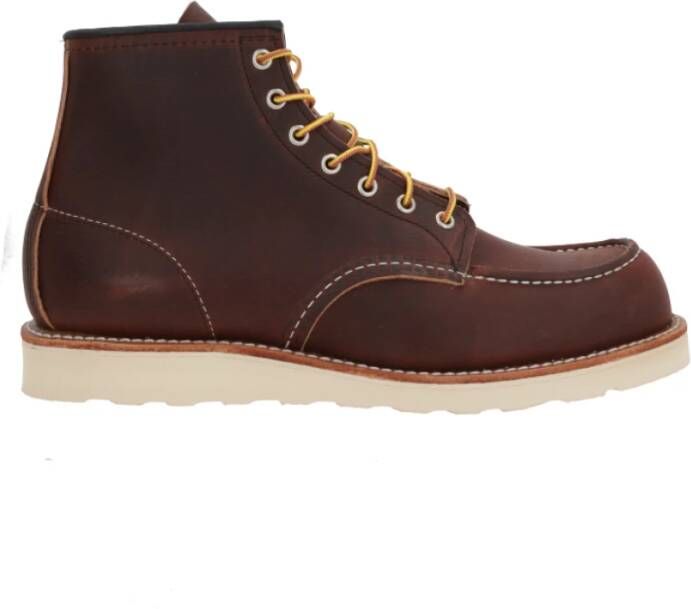 Red Wing Shoes Herenlaarzen van leer met rubberen zool Brown Heren - Foto 3