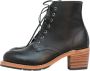 Red Wing Shoes Clara Zwart Grens Leren Laarzen Black Dames - Thumbnail 1