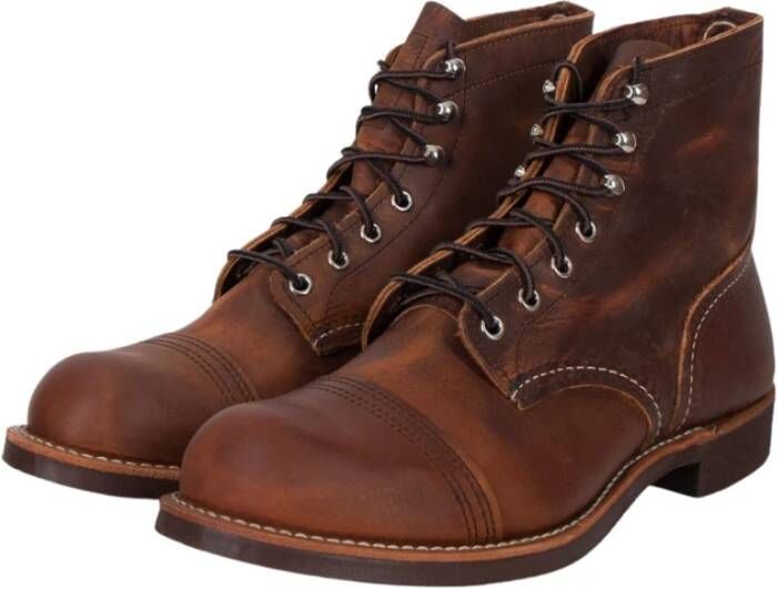 Red wing Iron Ranger Copper Rough & Tough Boots Shoes Bruin Heren