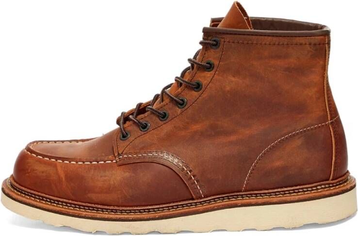 Red Wing Shoes 3428 Moc Toe Copper Rough and Tough Bruin Brown