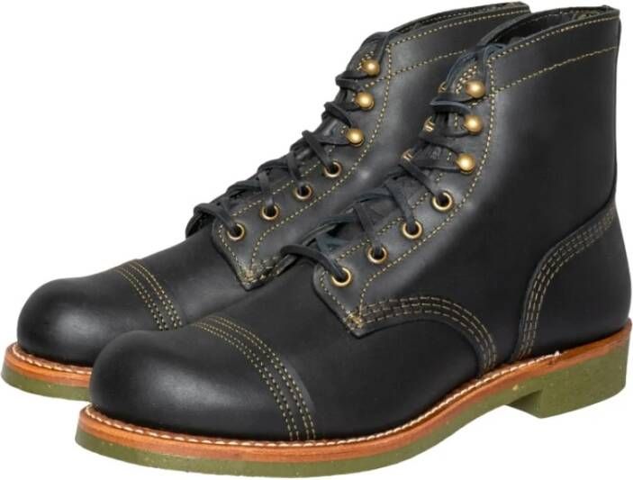 Red Wing Shoes Iron Ranger Zwarte Laarzen