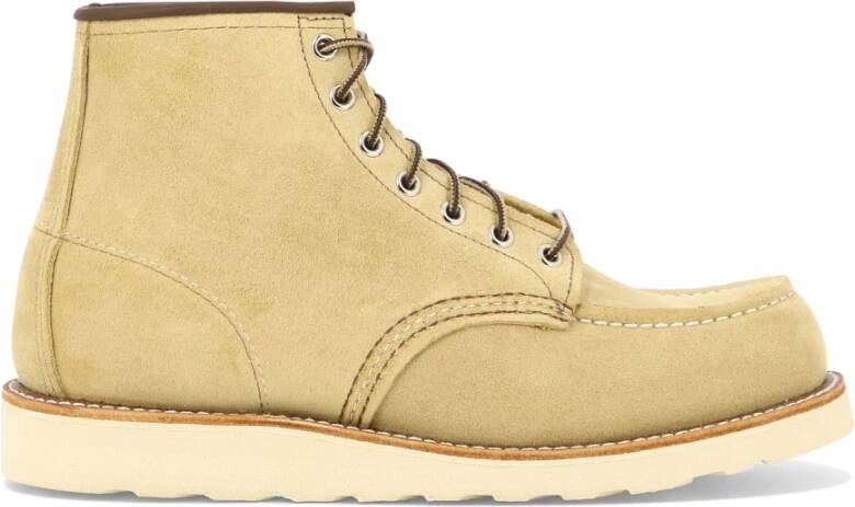 Red Wing Shoes Klassieke Moc Hawthorne Abilene Beige Dames