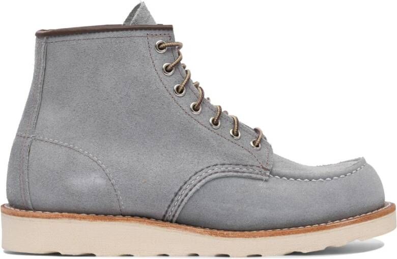 Red Wing Shoes Klassieke Moc Enkellaarzen Grijs