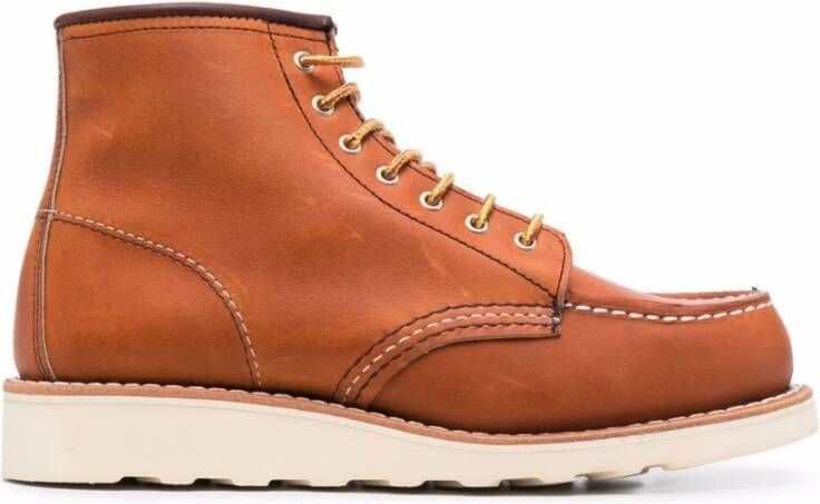 Red Wing Shoes 6-Inch Classic MOC Womens Short Boot IN ORO Legacy Leather Brown Dames