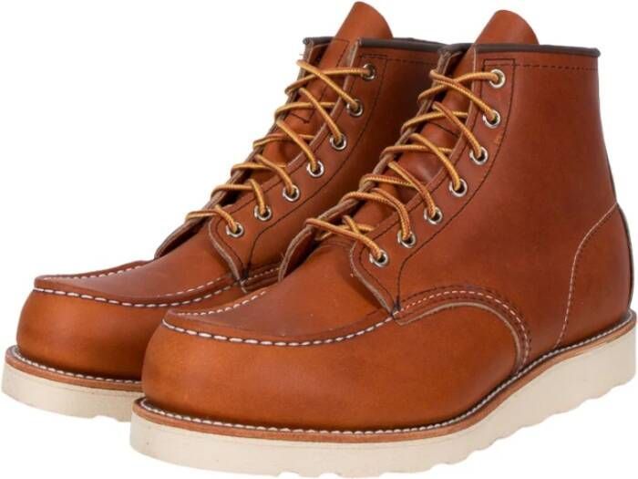 Red Wing Shoes Klassieke Moc 6 inch Waterdichte Leren Schoenen Brown Heren