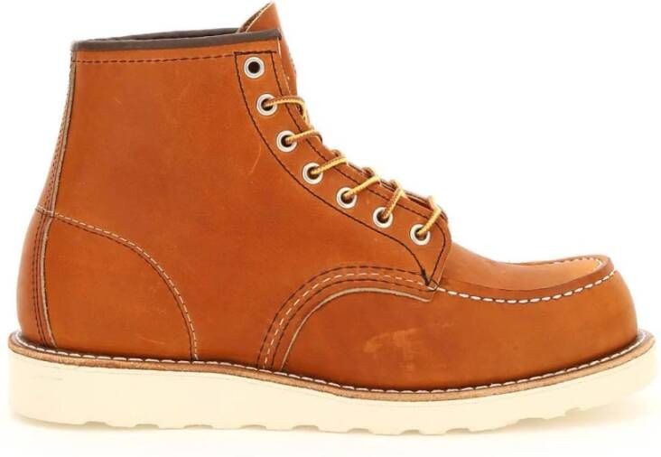 Red Wing Shoes Klassieke Moc 6 inch Waterdichte Leren Schoenen Brown Heren